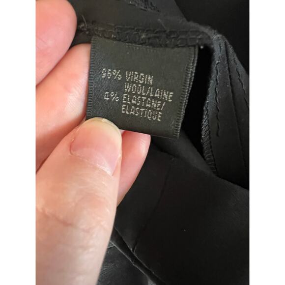 Lafayette 148 Women's 8P Wool Dress Pants Black Front Pleat Work Trousers Career - Picture 4 of 15